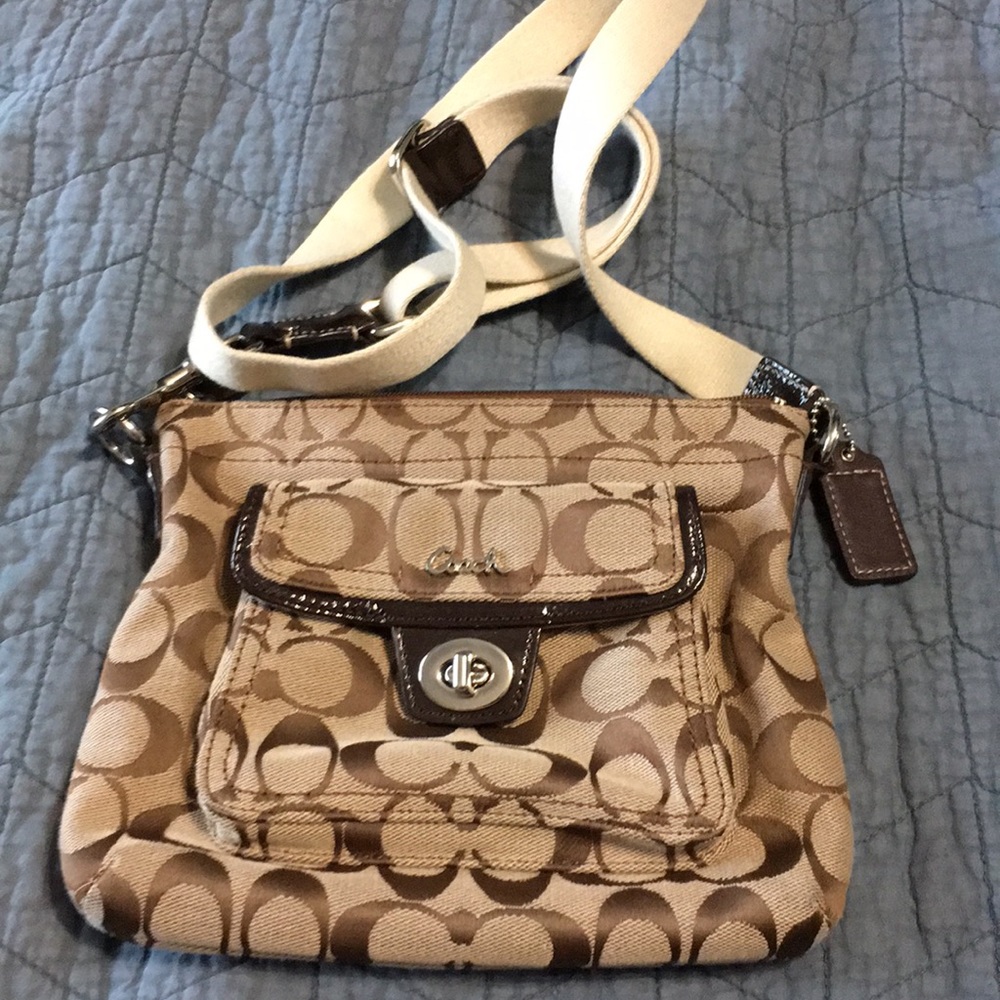 Coach canvas crossbody